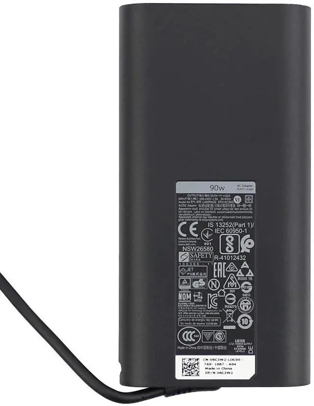 Alt view image 2 of 6 - 90W USB C Type C Laptop Charger fit for Dell XPS 13 Precision 3540 Latitude 5520 5400 3400 3500 5410 5430 7300 5550 5300 2in1,7400 2in1,7390 2in1,7200 2in1,0TDK33 AC Adapter Power Cord