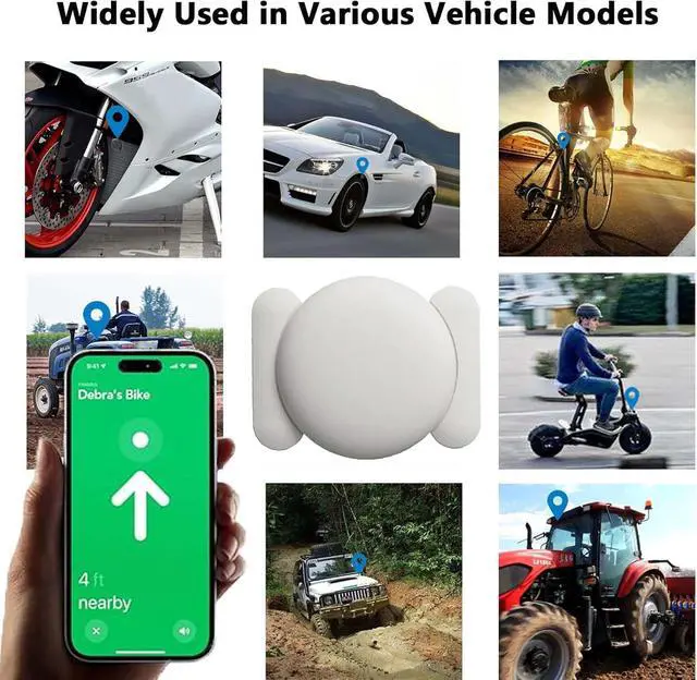 Alt view image 6 of 6 - GPS Tracking Devices, 1PCS Tracker Device for Vehicles Work with Find My (iOS Only), Car Tracker Device Hidden with Magnetic Case, No Monthly Fee, GPS Tracker for Vehicles (White)