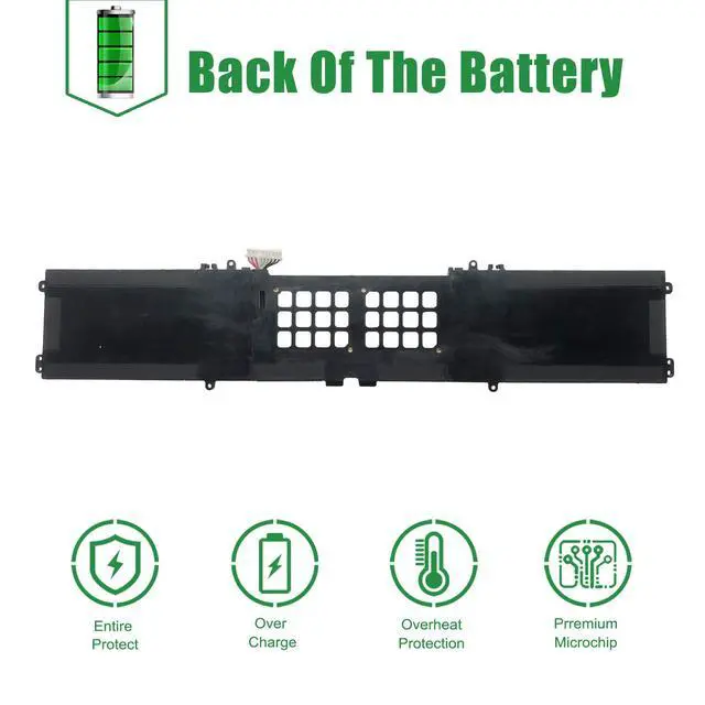 Alt view image 6 of 6 - RC30-0287 70.5Wh Laptop Battery Replacement for Razer Blade Pro 17 2019 2020 RZ09-0287 RZ09-02876 RZ09-02877 RZ09-02878 RZ09-02876E92-R3U1 RZ09-03295 RZ09-03297 Series Black 15.4V 4583mAh