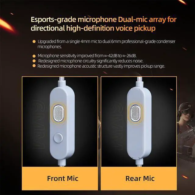 Alt view image 7 of 7 - KZ-Gale Earbuds in-Ear Headphones with Ergonomic Design, Stereo Sound, and Comfortable Fit for Immersive Gaming Experience (DSP Version, White)