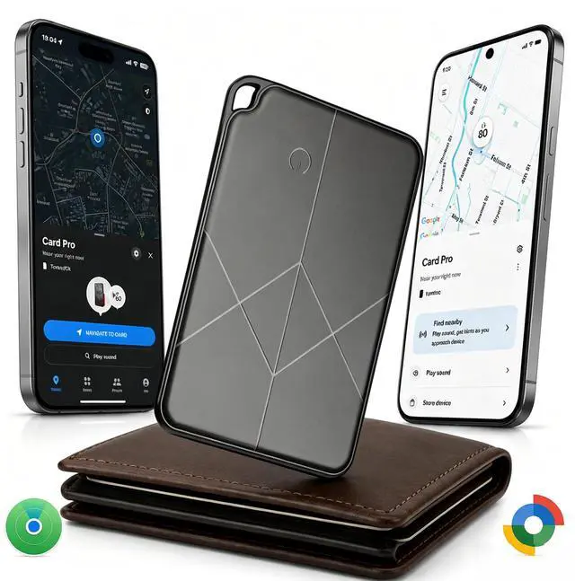 Main image of 2026 Wallet Tracker Card for Android & iOS - Slim Tracking Card for Wallet GPS Tracker for Luggage Passport Keys, Wireless Charging Bluetooth Tracker Card, Works with Google Find Hub & Apple Find My