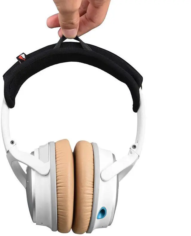 Alt view image 3 of 7 - QC35 Headband Cover for Beats Solo 3, Solo HD, QC25, Soundlink AE II Universal Replacement Head Band Protector with Zipper, Headband Cover Cushion Protector Pad for Headphones (Small, Black)