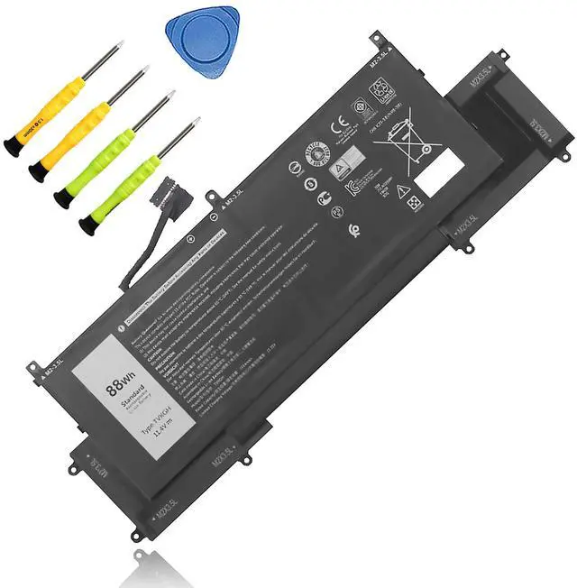 Main image of 88Wh TVKGH Replacement Laptop Battery for Dell Latitude 9510 9520 Latitude 9520 2-in-1 Series Notebook N7HT0 N7HTO V5K68 N2NLL 0HYMNG 089GNG 0PKW00 11.4V 7334mAh 6-Cell