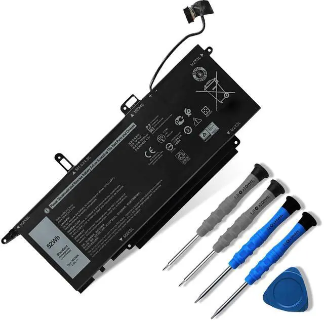Main image of 52Wh NF2MW Laptop Battery Replacement for Dell Latitude 7400 2-in-1 Latitude 14 9410 2-in-1 Series 085XM8 08W3YY C76H7 0C76H7 7146W G8F6M 0G8F6M 02K0CK DJ5GG P110G P110G001 7.6V 6500mAh