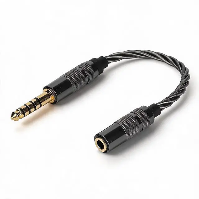 Main image of Zopsc Silver Plated Audio Adapter Cable 4.4mm Balanced Male to 3.5mm | Stereo Female Adapter Headphone Cable for NWZX507 DMPZ1 NWZX300A NWWM1Z