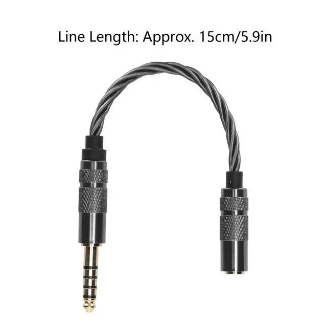 Alt view image 2 of 6 - Zopsc Silver Plated Audio Adapter Cable 4.4mm Balanced Male to 3.5mm | Stereo Female Adapter Headphone Cable for NWZX507 DMPZ1 NWZX300A NWWM1Z