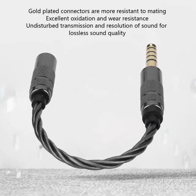 Alt view image 3 of 6 - Zopsc Silver Plated Audio Adapter Cable 4.4mm Balanced Male to 3.5mm | Stereo Female Adapter Headphone Cable for NWZX507 DMPZ1 NWZX300A NWWM1Z