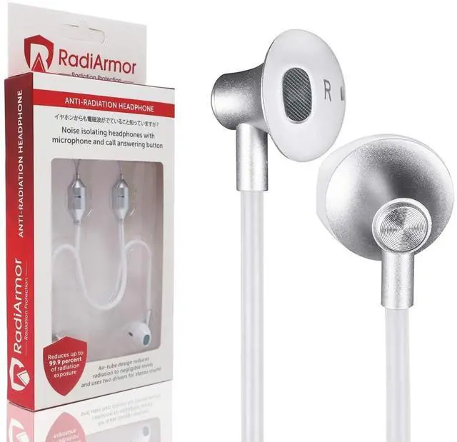 Main image of EMF Free Pod Style Air-Tube Headphones - Reduce RF to Neglible Levels