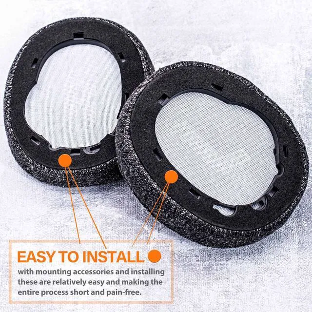 Alt view image 5 of 7 - Live 650 BTNC E65BTNC Ear Pads Compatible with JBL E65 E65BTNC/ Duet NC/Live 650BTNC/ Live 660 BTNC Headphones I Replacement Ear Cushion with Comfortable-Gel Foam (Grey Fabric)