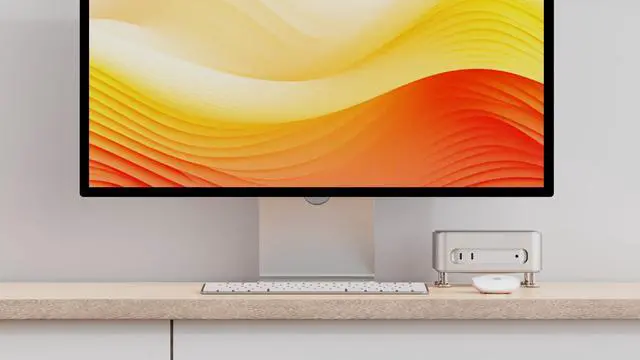 Alt view image 5 of 7 - Sleek Mini-Mate Stand Compatible with Apple M4 Mac mini (JK-M4A15S)