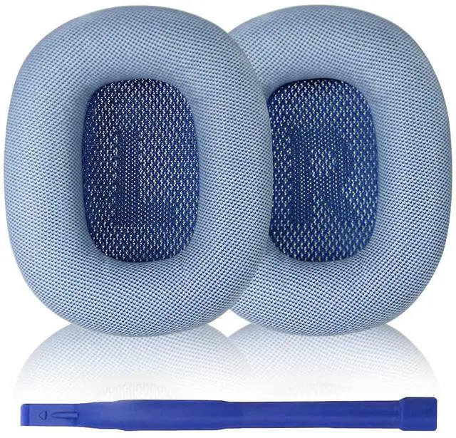 Main image of AirPods Max Headphone Earpads, Protein Leather Replacement Ear Pads, Noise Reduction Mode & Transparency Mode Sound Closer to The Original Version (Sky Blue)