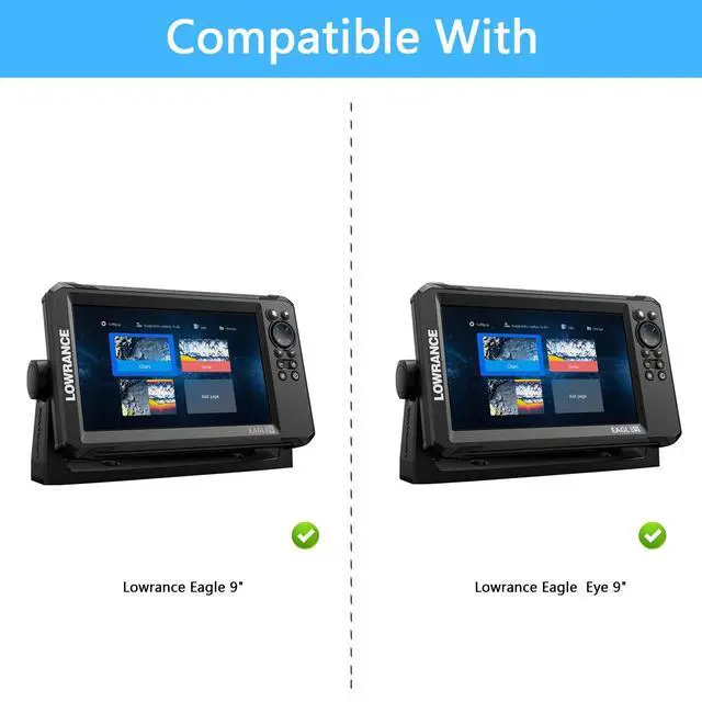Alt view image 5 of 7 - Fish Finder Protective Silicone Skin Case and Sun Cover for Lowrance Eagle Eye 9 and Lowrance Eagle 9 Full-Coverage, Anti-Scratch, Non-Slip CaseBlack