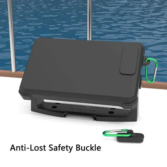 Alt view image 7 of 7 - Fish Finder Protective Silicone Skin Case and Sun Cover for Lowrance Eagle Eye 9 and Lowrance Eagle 9 Full-Coverage, Anti-Scratch, Non-Slip CaseBlack