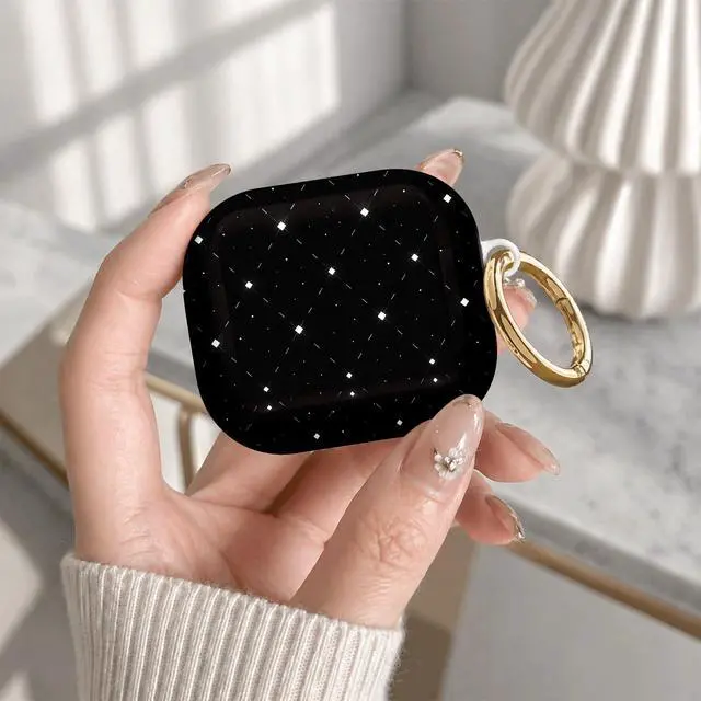 Alt view image 7 of 7 - Compatible with Airpod 4 Case,TPU Cute Pattern Protective, Shockproof Anti Scratch Case with Keychain Ring, Supports Wireless Charging(Diamond Grid with Dots)