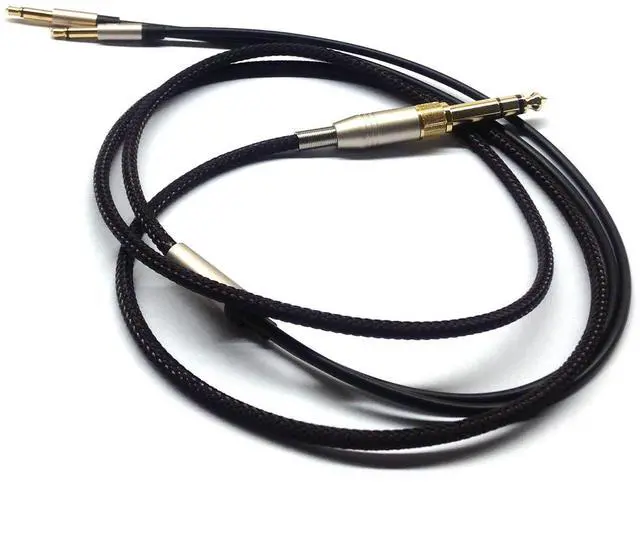 Main image of Replacement Audio Upgrade Cable Compatible with Denon AH-D600, AH-D7200, AH-D7100, AH-D9200, AH-D5200, Meze 99 Classics, Focal Elear Headphones Black 2meters/6.6ft