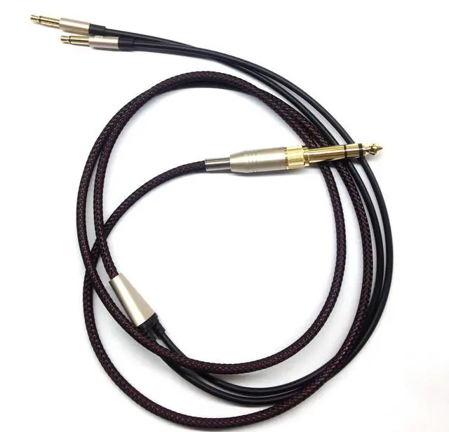 Alt view image 4 of 4 - Replacement Audio Upgrade Cable Compatible with Denon AH-D600, AH-D7200, AH-D7100, AH-D9200, AH-D5200, Meze 99 Classics, Focal Elear Headphones Black 2meters/6.6ft