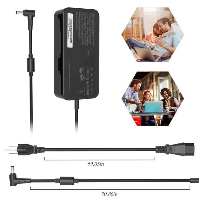 Alt view image 4 of 7 - 280W 20V 14A AC Charger Fit for ASUS ROG Strix, Scar & Zephyrus | Compatible with ASUS ROG Strix G532/G732/G15 G513/G17 G713, SCAR G533/G733, Zephyrus GX551/GX650/GX703 and ADP-280BB