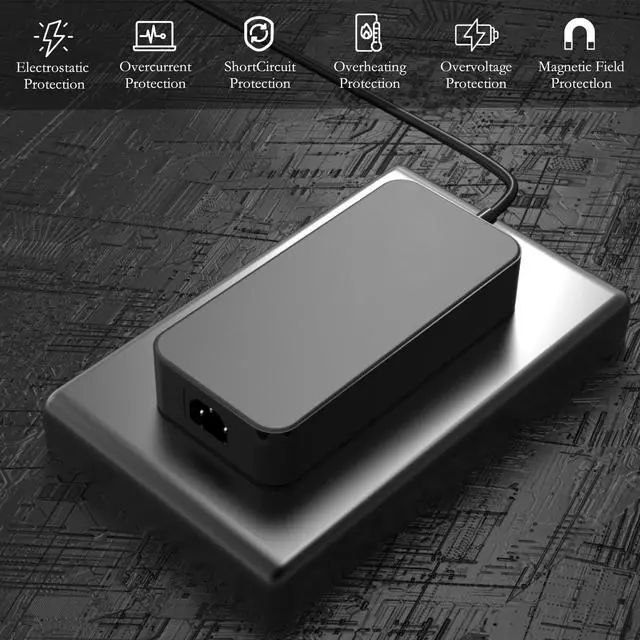 Alt view image 5 of 7 - 280W 20V 14A AC Charger Fit for ASUS ROG Strix, Scar & Zephyrus | Compatible with ASUS ROG Strix G532/G732/G15 G513/G17 G713, SCAR G533/G733, Zephyrus GX551/GX650/GX703 and ADP-280BB