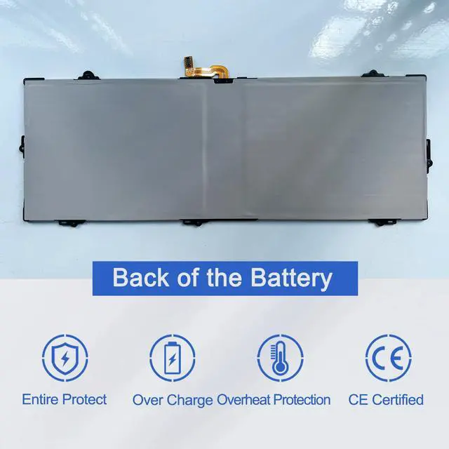 Alt view image 6 of 6 - EB-BW720ABA EB-BW720ABE Battery for Samsung ChromeBook Plus V2 XE520QAB XE521QAB, Chromebook 4 4+ XE310XBA XE350XBA, Galaxy Book 12" SM-W720 SM-W727V SM-W723 W728 W723Q W720N Series AA-PBMN2HO