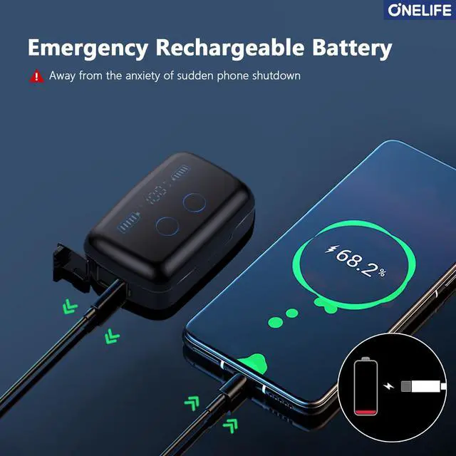 Alt view image 6 of 6 - Wireless Earbuds Bluetooth 5.3, 88Hrs Playtime with Charging Case, in-Ear Stereo Headphones with Cell Phone Charging Function, IPX7 Waterproof for Sports
