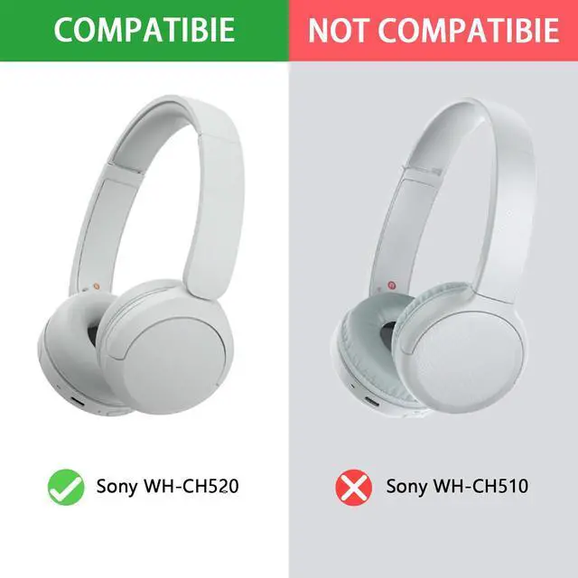 Alt view image 2 of 6 - Kit 2 IN1 Earpads for Sony WH-CH520 Wireless Headphones-Grey | Replacement Cushions Kit 2 IN1 Ear Pads + Headband,Replacement Headstrap Pad & Earpads Repair Part