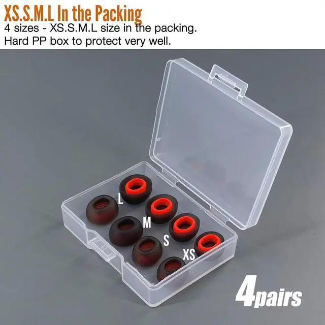 Alt view image 3 of 3 - Eartips Replacement for 1MORE Aero Wireless Earbuds Earpad,4 Pairs