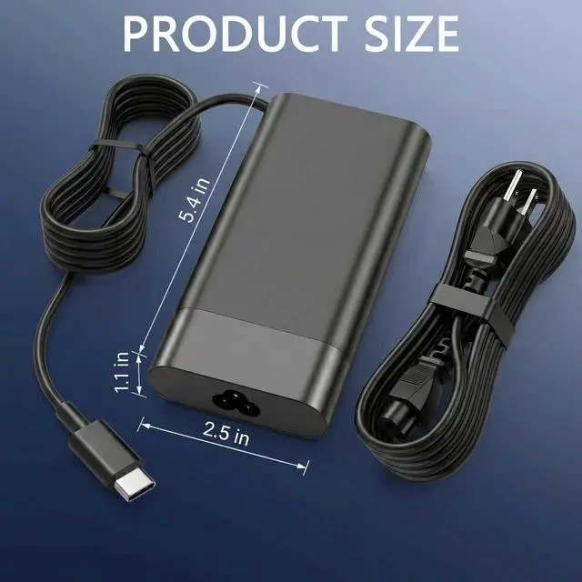 Alt view image 4 of 7 - 140W Charger Compatible with HP ZBook 8 G1i/G2i/G2a 14 16,ZBook Ultra G1a | Fit for HP OMEN Transcend 14 14-FB0000 14-FB1047NR 14-FB0097NR 14-FB0013DX,Spectre x360 16-aa0000 Type-C Power Cord