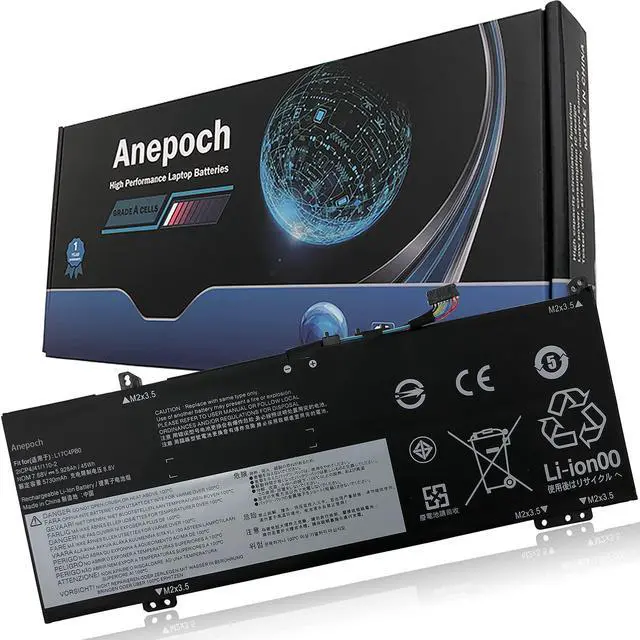 Main image of L17C4PB0 Laptop Battery Replacement for Lenovo Flex 6-14IKB 14ARR IdeaPad 530S-14ARR 530S-14IKB 530S-15IKB Series L17C4PB2 L17M4PB2 5B10Q16066 5B10Q16067 5B10Q22883 7.68V 45Wh 5928mAh