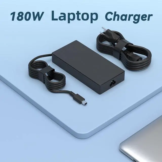 Alt view image 4 of 6 - 180W Rectangle Charger Compatible with ASUS ROG Zephyrus G14 | Fit for ASUS ROG Zephyrus G14 2025 AI Gaming Laptop V16 V3607 GA403UU GA403UV GA403UI OLED ADP-180TB K
