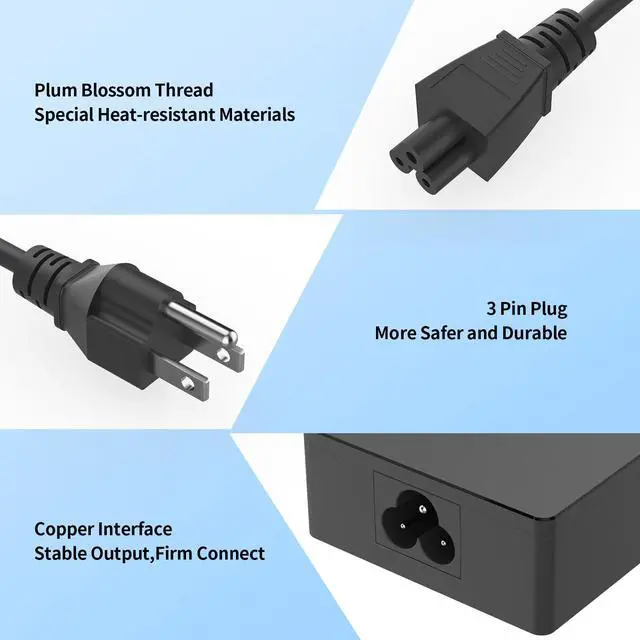 Alt view image 4 of 6 - 150W AC Charger Compatible with ASUS TUF F15 F17 A15 A17 FA506 A17 FA706 FA706IH FA706II FA706IHR ROG Strix G531GT ADP-150CH B Gaming Laptop Adapter Power Cable