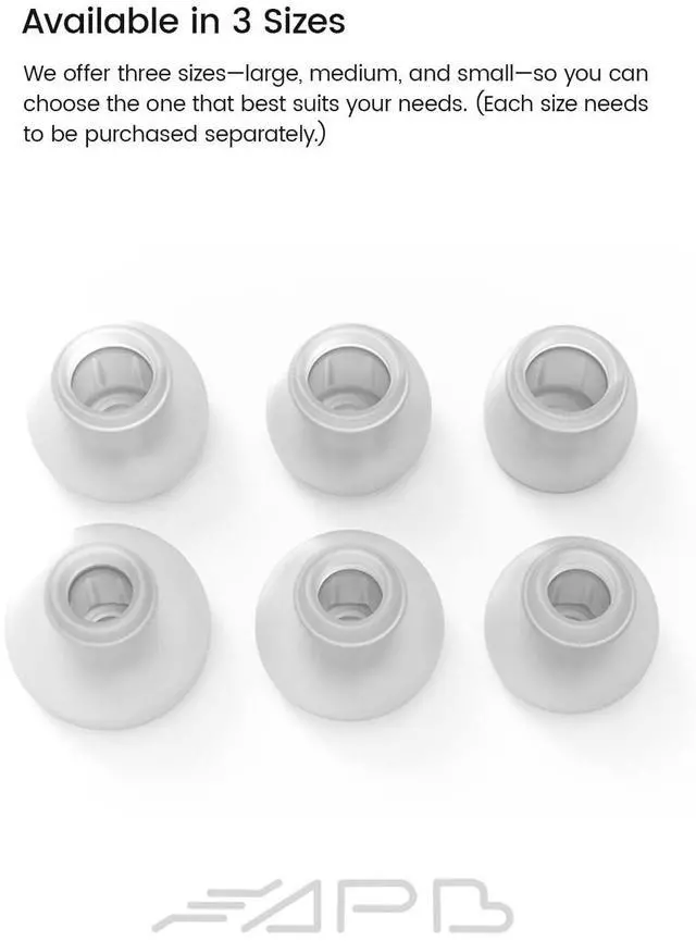 Alt view image 5 of 7 - T-APB Silicone IEM Eartips, Treble & Bass Enhance Earphone Cap (S) | Earphone Replacement Ear Pads with Patented Air Pressure Balance Structure, Comfortable Fit Ear Tips for Most In-Ear Earbuds