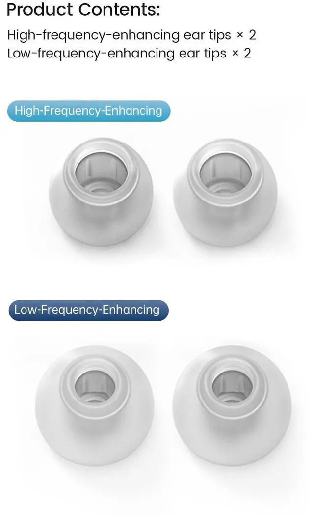 Alt view image 7 of 7 - T-APB Silicone IEM Eartips, Treble & Bass Enhance Earphone Cap (S) | Earphone Replacement Ear Pads with Patented Air Pressure Balance Structure, Comfortable Fit Ear Tips for Most In-Ear Earbuds
