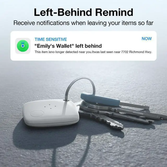 Alt view image 5 of 6 - Air-Tracker Tags for Apple Find My (iOS) & Google Find Hub (Android), Dual-System Bluetooth Tracker Smart Item Finder Device Locator for Key Luggage Wallet Waterproof Gift for Women-White, 2 Pack