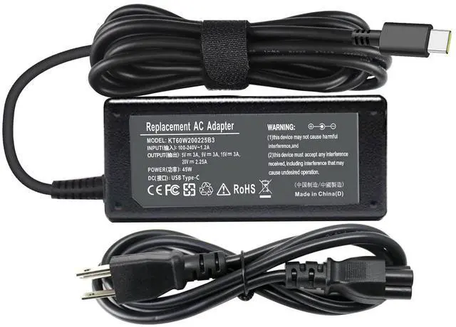 Main image of 45W USB C Type C Charger for Samsung Chromebook 4 4+ Plus V2 XE350XBA XE310XBA XE510C24 XE513C24 XE521QAB XE520QAB XE525QBB XE310XBA-K01US XE350XBA-K01US XE350XBA-K02US XE350XBA-K03US Notebook 9 Pro