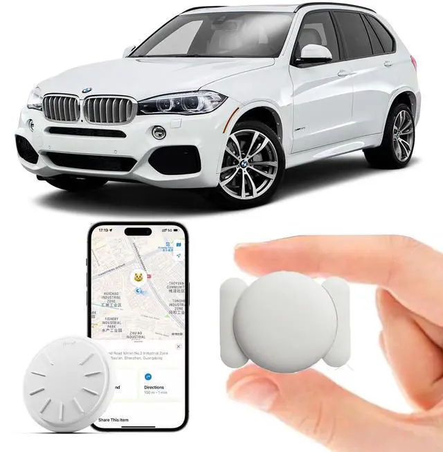 Main image of GPS Tracking Devices, 1PCS Tracker Device for Vehicles Work with Find My (iOS Only), Car Tracker Device Hidden with Magnetic Case, No Monthly Fee, GPS Tracker for Vehicles (White)