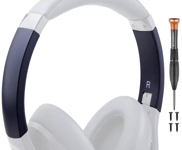 Main image of Headband Side Cover Slider Outer & Inner for Anker Soundcore Life 2 (Not fit Life 2 Neo)/Q20/Q20+/Q20I/Q20BT Headphones, Replacement Head Band Repair Part Accessories Kit - Navy Blue