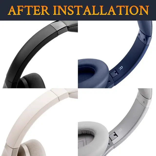 Alt view image 4 of 5 - Headband Side Cover Slider Outer & Inner for Anker Soundcore Life 2 (Not fit Life 2 Neo)/Q20/Q20+/Q20I/Q20BT Headphones, Replacement Head Band Repair Part Accessories Kit - Navy Blue