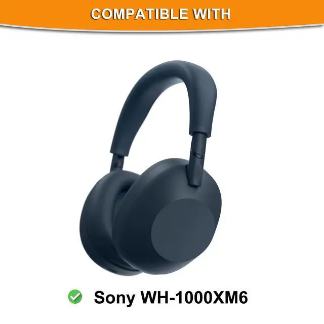 Alt view image 2 of 6 - Cooling-Gel Earpads for Sony WH-1000XM6 Headphone (Midnight Blue) | Cooling-Gel Replacement Ear Cushions for WH-1000XM6,Ear Pads Cushions with Ice Silk Fabric