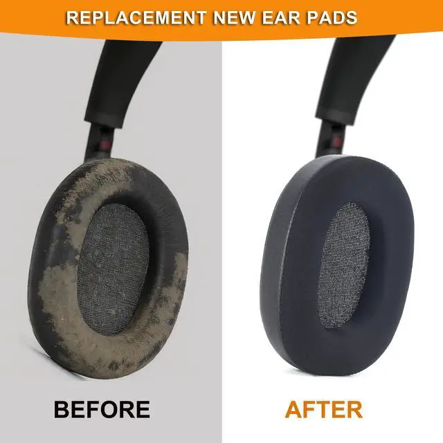Alt view image 4 of 6 - Cooling-Gel Earpads for Sony WH-1000XM6 Headphone (Black) | Cooling-Gel Replacement Ear Cushions for WH-1000XM6,Ear Pads Cushions with Ice Silk Fabric
