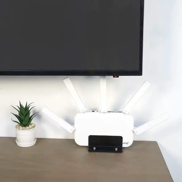 Alt view image 6 of 6 - Adjustable Desktop Stand for Laptop, Mac mini,Router,13-54mm Width | All Metal,Compatible with Router, Switch, Mini PC,Macbook, Keyboard, Space-Saving, Sturdy & Scratch-Proof