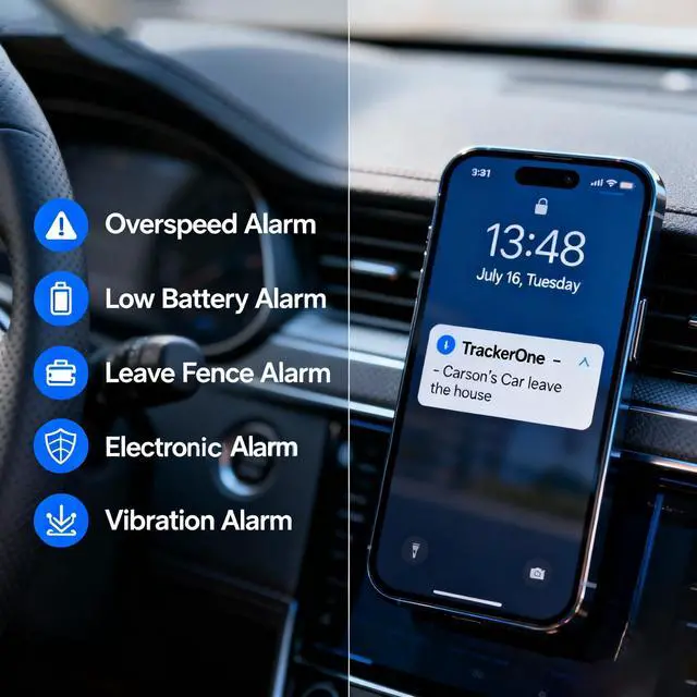 Alt view image 7 of 7 - 4G GPS Tracker for Vehicles Long Battery Life up to 7 Month, Geo-Fence Unlimited Distance, Real Time Tracking, Car Tracker Device Hidden Tracking Devices,Free Trial,Subscription Needed