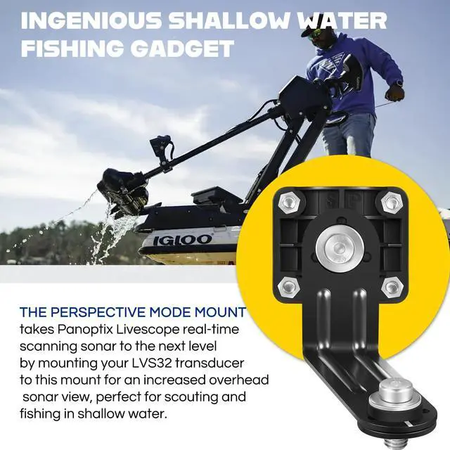 Alt view image 3 of 7 - 010-12970-00 Livescope Perspective Mode Transducer Mount for LVS32 | Compatible with Panoptix Livescope LVS32 Transducer, Three Mode One Mount, Durable and Adjustable