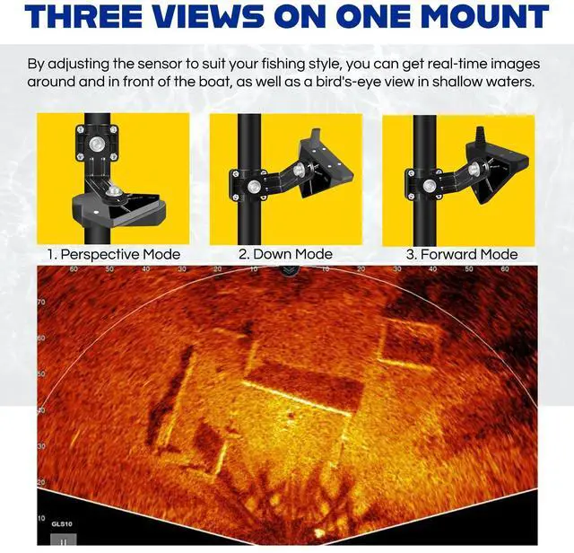 Alt view image 5 of 7 - 010-12970-00 Livescope Perspective Mode Transducer Mount for LVS32 | Compatible with Panoptix Livescope LVS32 Transducer, Three Mode One Mount, Durable and Adjustable