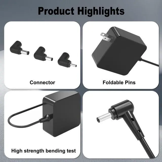 Alt view image 2 of 4 - 65W 45W Charger Compatible with Asus Vivobook 15 X515 Laptop | Vivobook X515J X515E X515M X515JP X515MA, X550L X550LA X550C X550CA X550Z Power Adapter