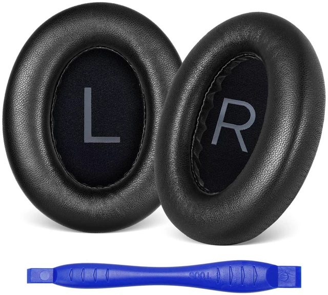 Main image of Replacement Ear Pads for Bose NC700 / 700 Noise Cancelling Headphones, Lambskin Leather Earpad Covers/Cushion Kit with Plush Memory Foam, Thickened Comfort, Tear-Resistant Seams (Black)