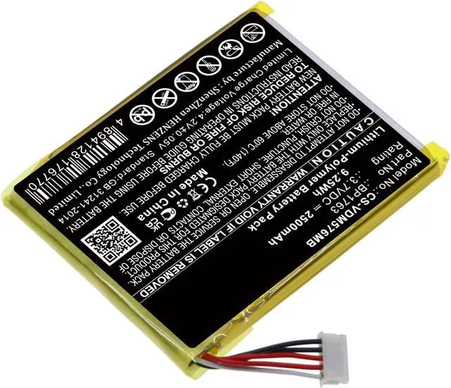 Alt view image 2 of 5 - RM5764HD 634169 BP1763 Battery Replacement for RM5764-2HD Part NO 634169 (3.7V)
