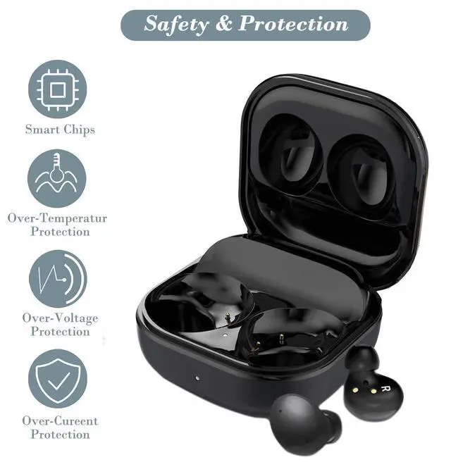 Alt view image 6 of 7 - Charging Case for Galaxy Buds 2 SM-R177, Replacement Charger Case Dock Cradle with USB C Cable Cord for Samsung Galaxy Buds 2 Earbuds