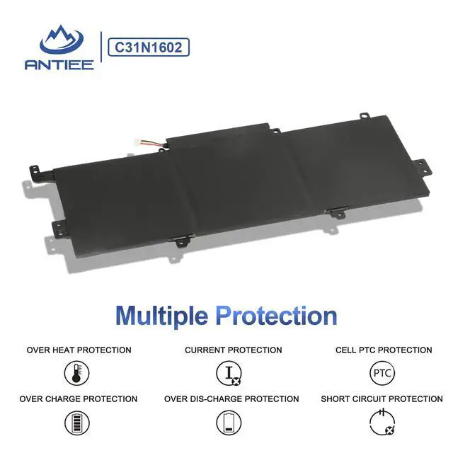 Alt view image 5 of 6 - C31N1602 57Wh Laptop Battery for Asus ZenBook U3000U UX330 Series | UX330U UX330UA UX330UA-1A UX330UA-1B UX330UA-FB018R UX330UA-1C UX330UA-FB161T Series C31N16O2 0B200-02090000 11.55V 4940mAh