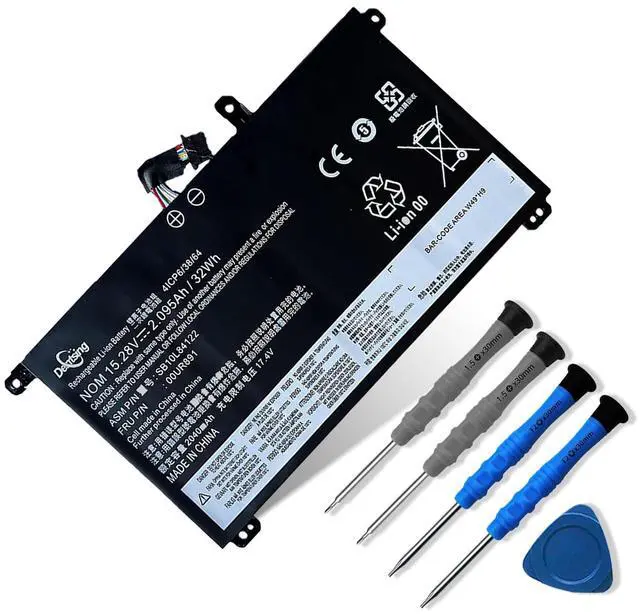 Main image of 00UR891 01AV493 Laptop Battery Replace for Lenovo ThinkPad T570 T580 P51S P52S Series Notebook 00UR890 00UR892 SB10L84121 SB10L84122 SB10L84123 15.28v 32Wh