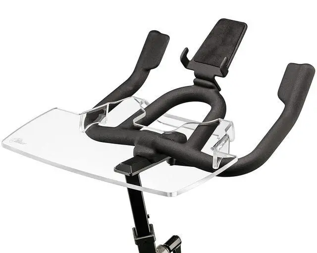 Main image of The Tray for Schwinn IC4 & Bowflex C6 Bikes, Made in USA | Premium acrylic desk tray holds laptop, tablet, phone and books; compatible with both bike models